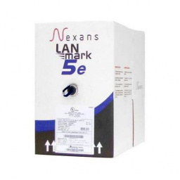 NEXANS BOBINA CABLE UTP CMX EXTERIOR CAT5E NEGRO DE 305 MTS