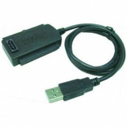 ADAP USB 2,0  IDE 3,5 - 2,5-SATA CON FUENTE
