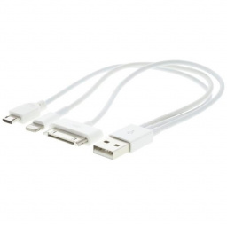 ON-CABLE USB A  SAMSUNG  APPLE 30 PIN  MICRO USB