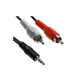 ON-CABLE STEREO 3,5mm PLUG/ 2 RCA M/M 1,5M