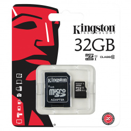 KINGSTON MEMORIA DIGITAL MICRO SD CON ADAP DE 32GB