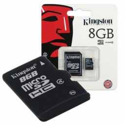 KINGSTON MEMORIA DIGITAL MICRO SD CON ADAP DE 8GB