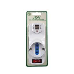 JOV-ADAPTADOR GIRA SCHUKO 3 EN LINEA + 2 USB C/ LLAVE